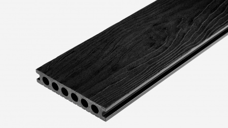 Террасная доска Groentec 4000x145x25 мм усиленная, Антрацит