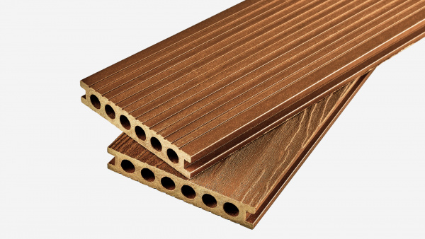 Террасная доска Groentec 3000x145x25 мм усиленная, Дуб